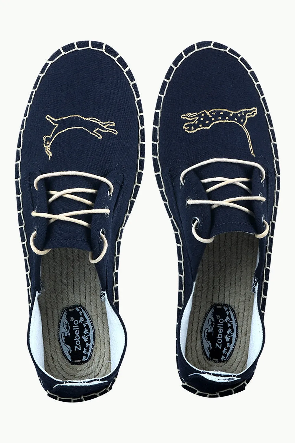 Men's Animal Patch Lace-Up Espadrilles