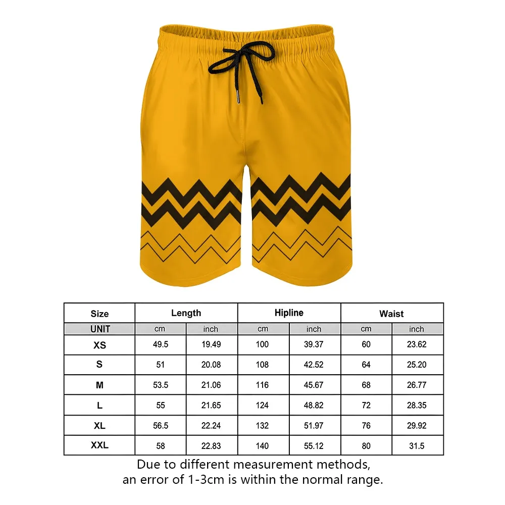 Men's Cartoon Stripes Sports Fashion Shorts 2312000017
