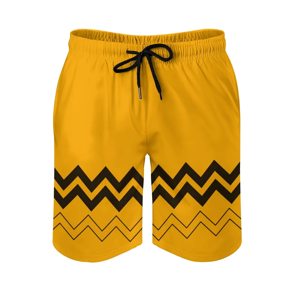 Men's Cartoon Stripes Sports Fashion Shorts 2312000017