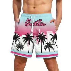 Men's Coconut Trees Pattern Print Shorts