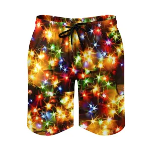 Men's Holiday Colorful String Lights Sports Fashion Shorts 2311000679