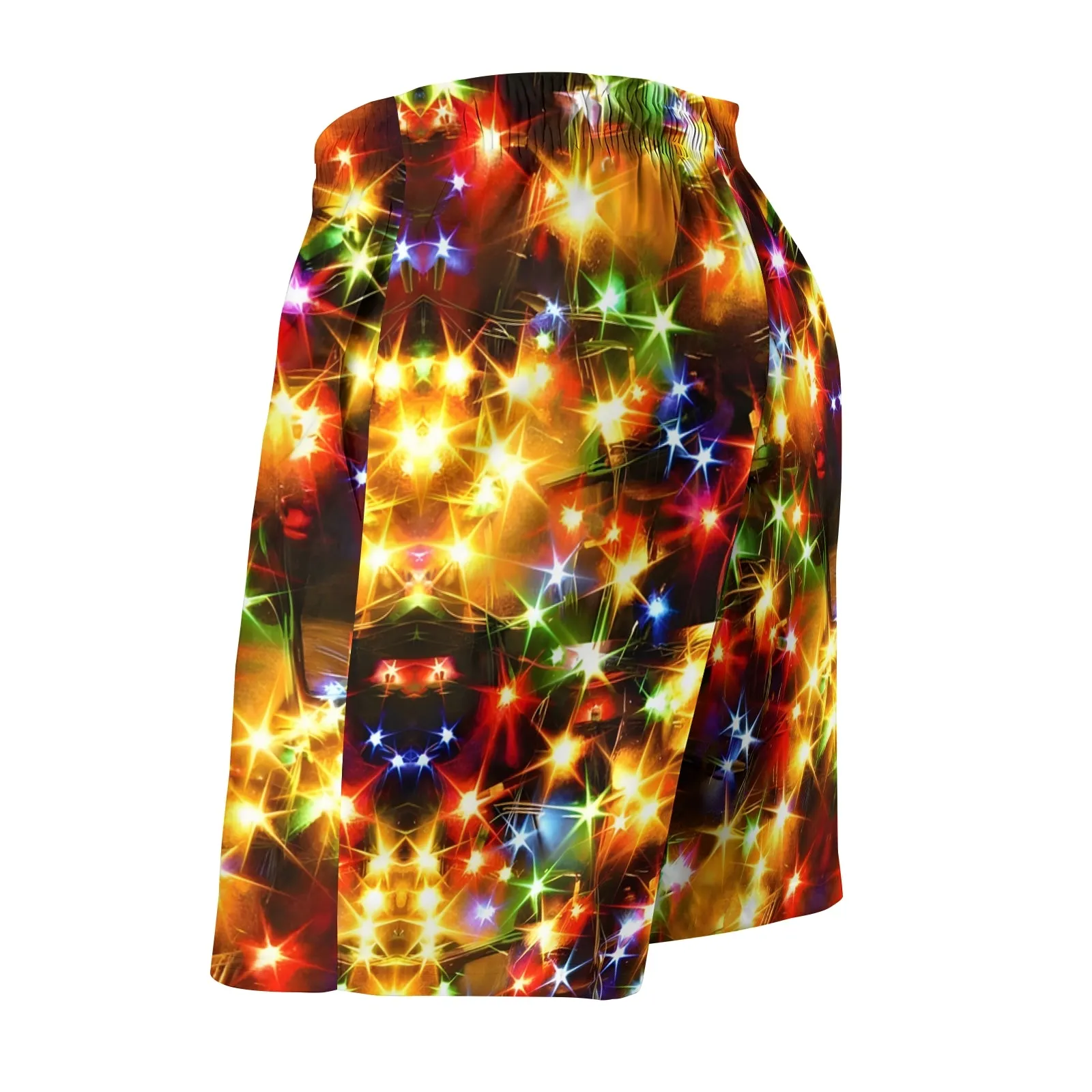 Men's Holiday Colorful String Lights Sports Fashion Shorts 2311000679