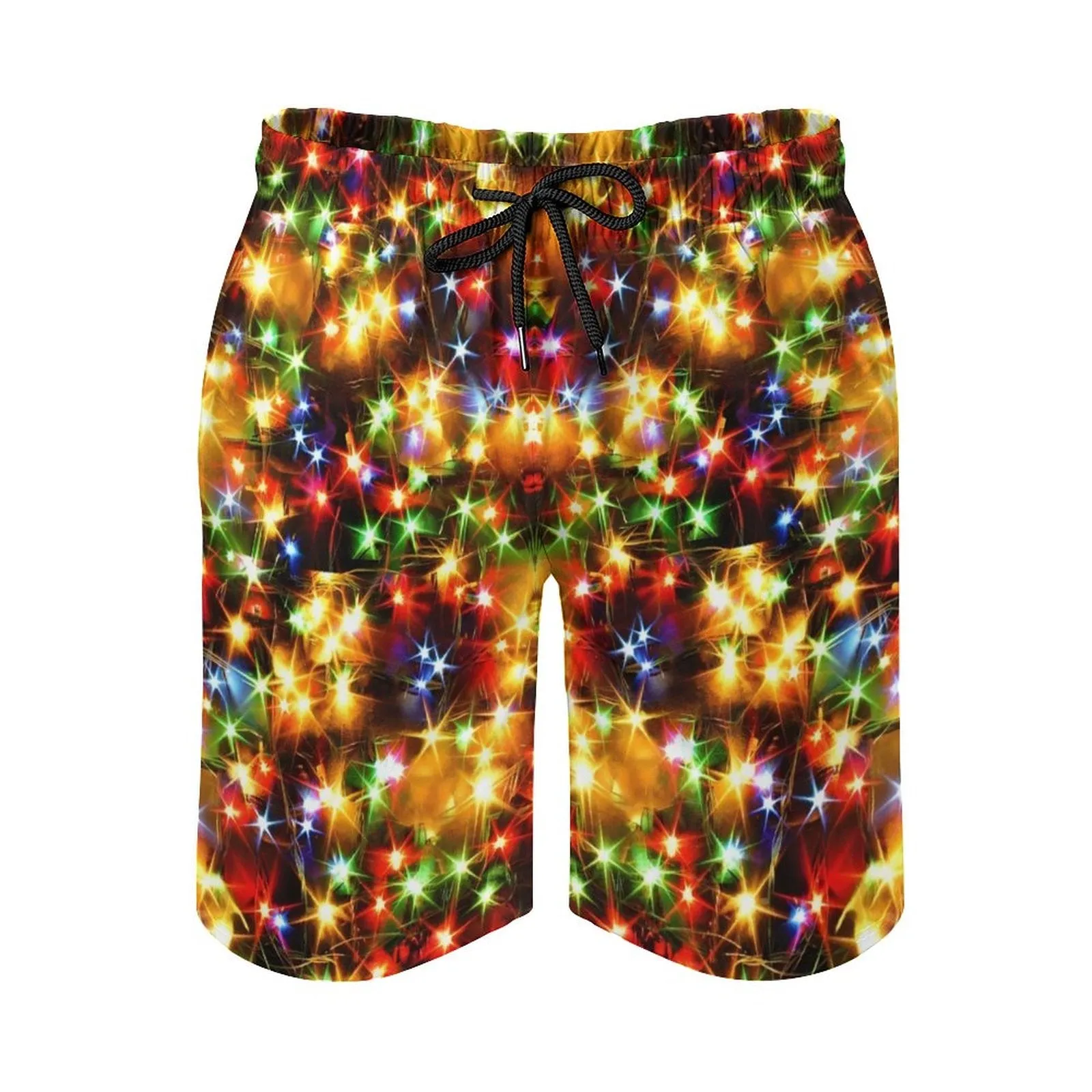 Men's Holiday Colorful String Lights Sports Fashion Shorts 2311000679