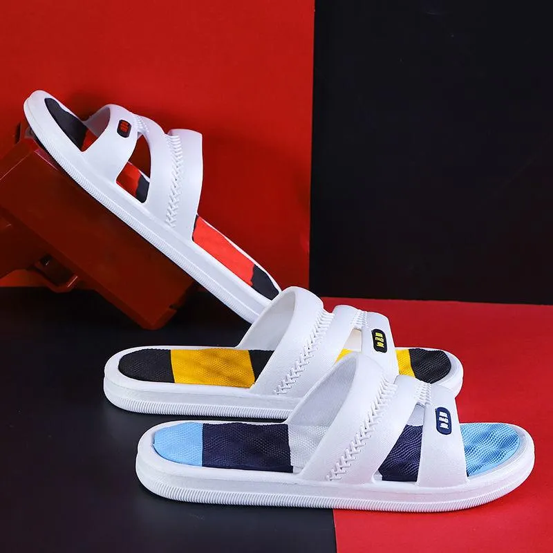 Men's Outdoor Sandals and Slippers for Summer Couples Home Non-slip Thick-soled Sandals Indoor Home Men's Bathroom Women's Slippers