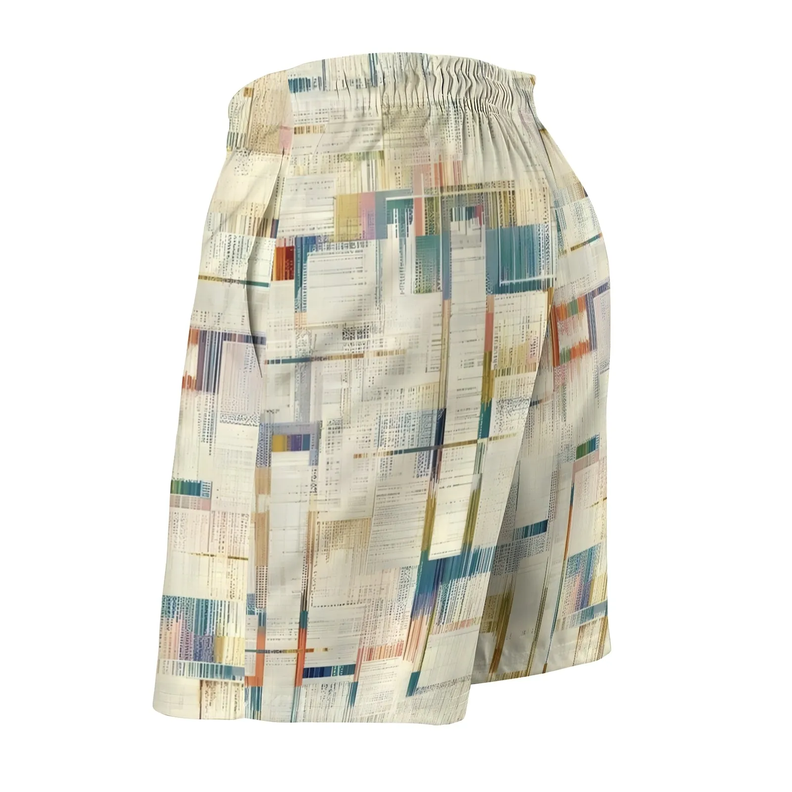 Men's Sports Texture Print Shorts 2402000209