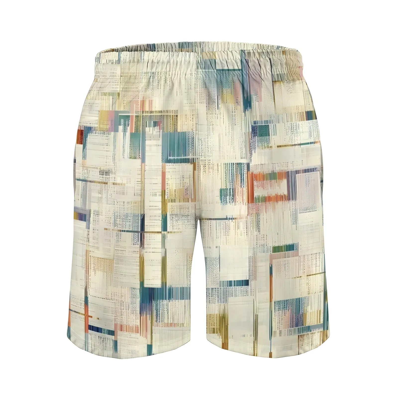 Men's Sports Texture Print Shorts 2402000209