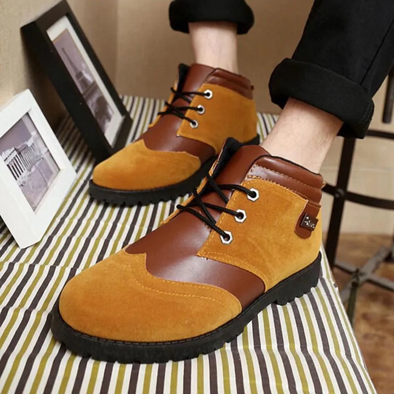 Men's Vintage Style High Top Lace Ups