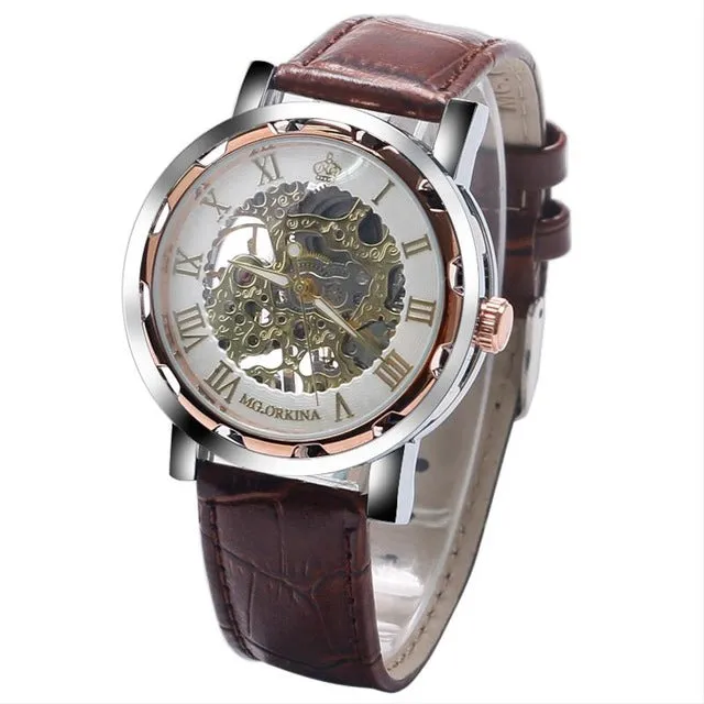MG ORKINA Mechanical Watch Skeleton Mens