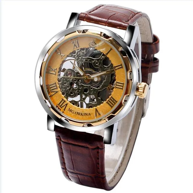MG ORKINA Mechanical Watch Skeleton Mens