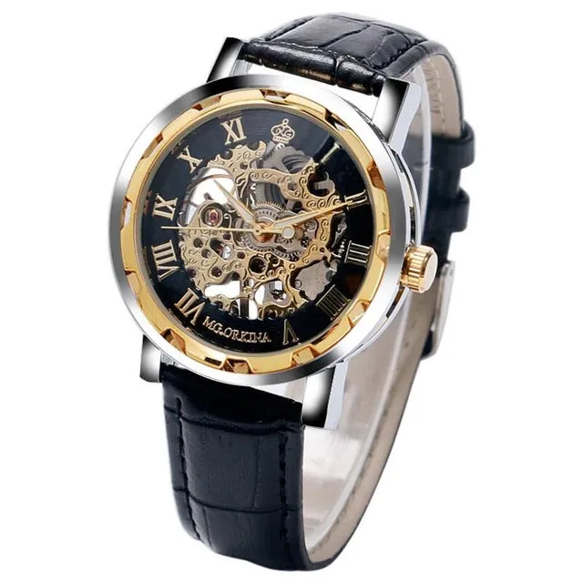 MG ORKINA Mechanical Watch Skeleton Mens
