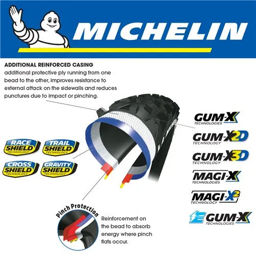 Michelin Wild Enduro Rear Gum-x3d 29 X 2.4 Folding Tyre