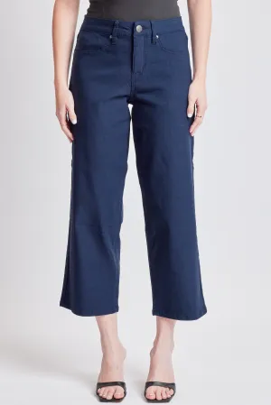 Missy Mid-Rise Hyperstretch Wide Leg Cropped, Open Pack