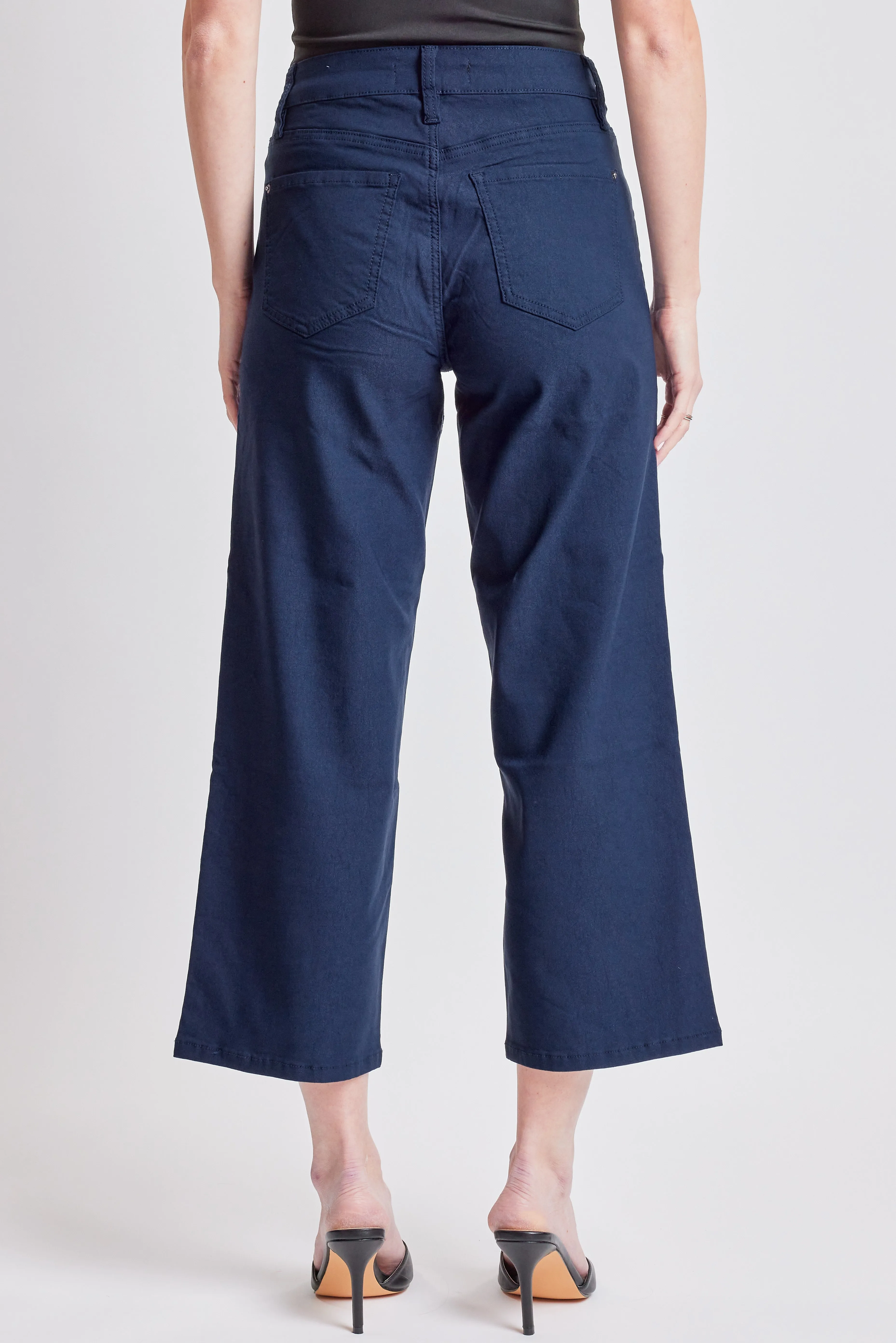 Missy Mid-Rise Hyperstretch Wide Leg Cropped, Open Pack