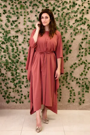 Momo Dress - Vintage Rose Crepe