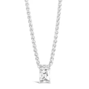 MT - Cut Gemstone Necklace Platinum