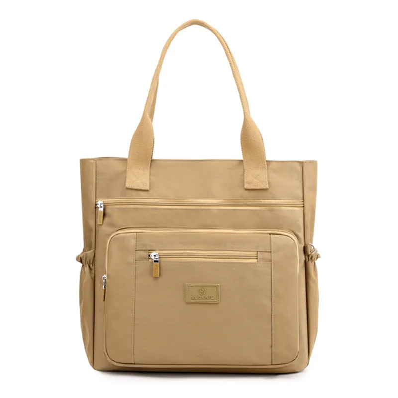 New Casual Nylon Waterproof Top-handle Travel Handbags