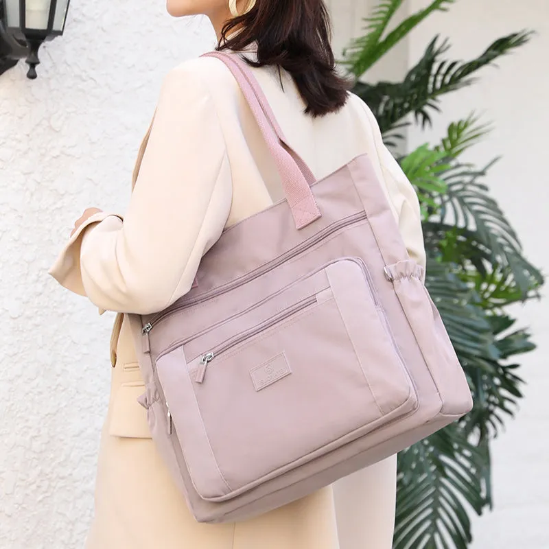 New Casual Nylon Waterproof Top-handle Travel Handbags