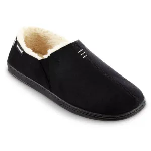 New with tags! Isotoner Men's Recycled Microsuede Nigel Closed-Back Cooling Gel Slippers in Black! Sz XL 11-12, Retails $44US 