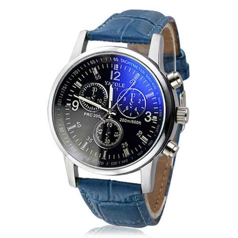 Noah Reeves Luxury Blue Ray Men's Analog Quarts Watch
