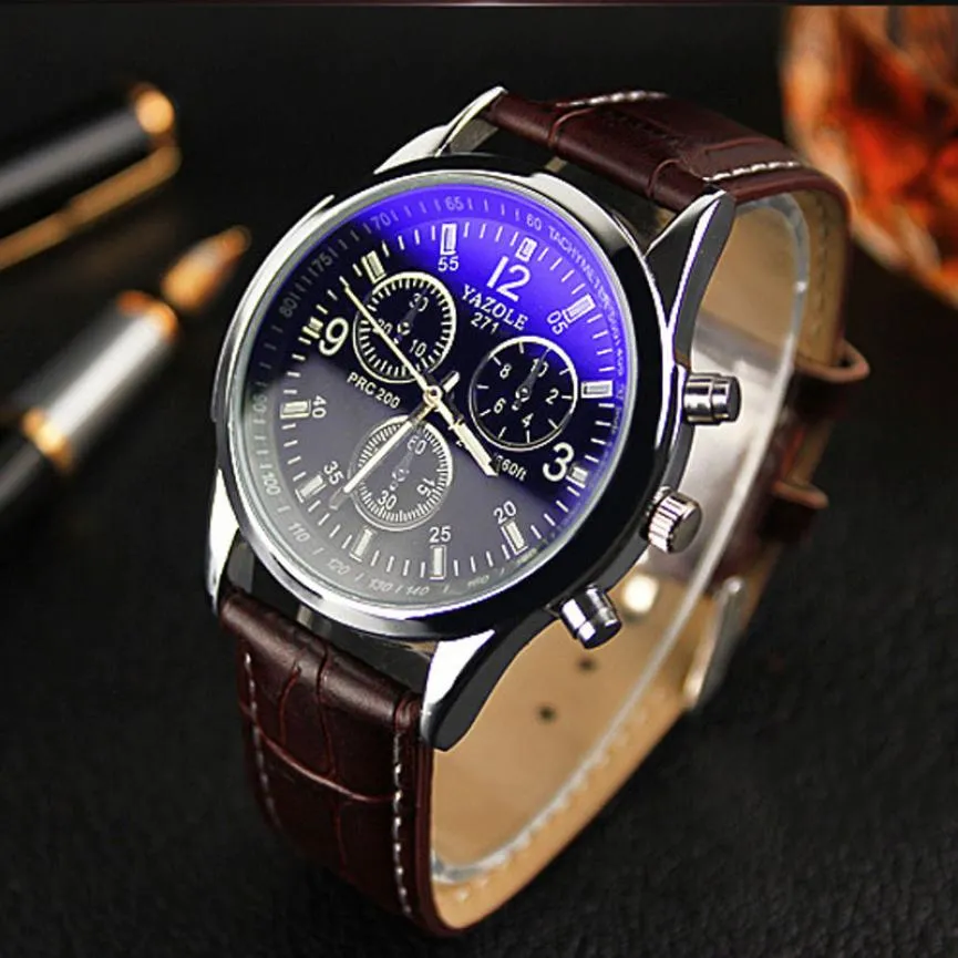 Noah Reeves Luxury Blue Ray Men's Analog Quarts Watch