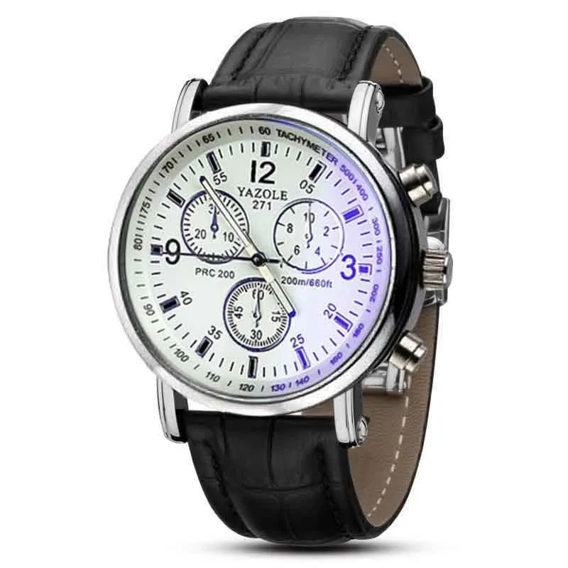 Noah Reeves Luxury Blue Ray Men's Analog Quarts Watch