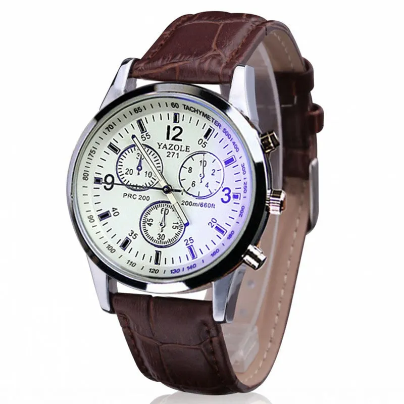 Noah Reeves Luxury Blue Ray Men's Analog Quarts Watch