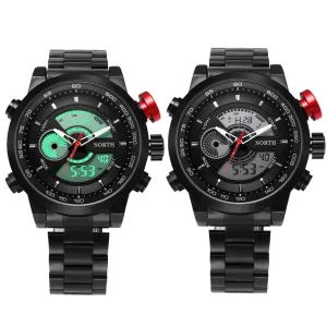 NORTH Mens Calendar Watch with Steel Band