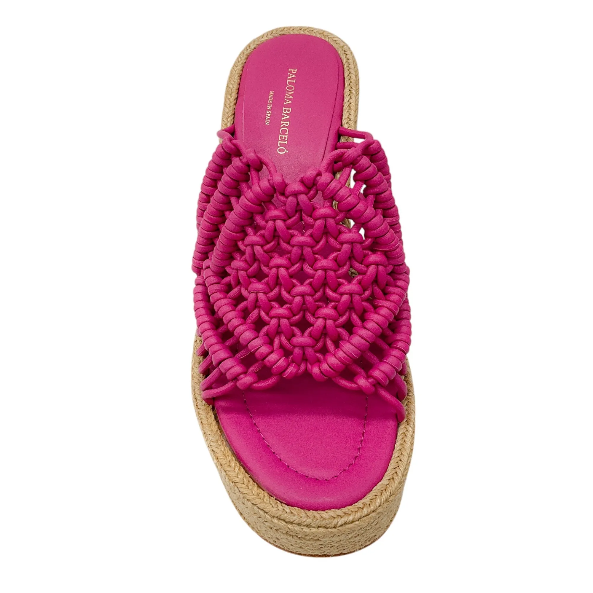 Paloma Barcelo Pink Salma Espadrille Platform Sandals