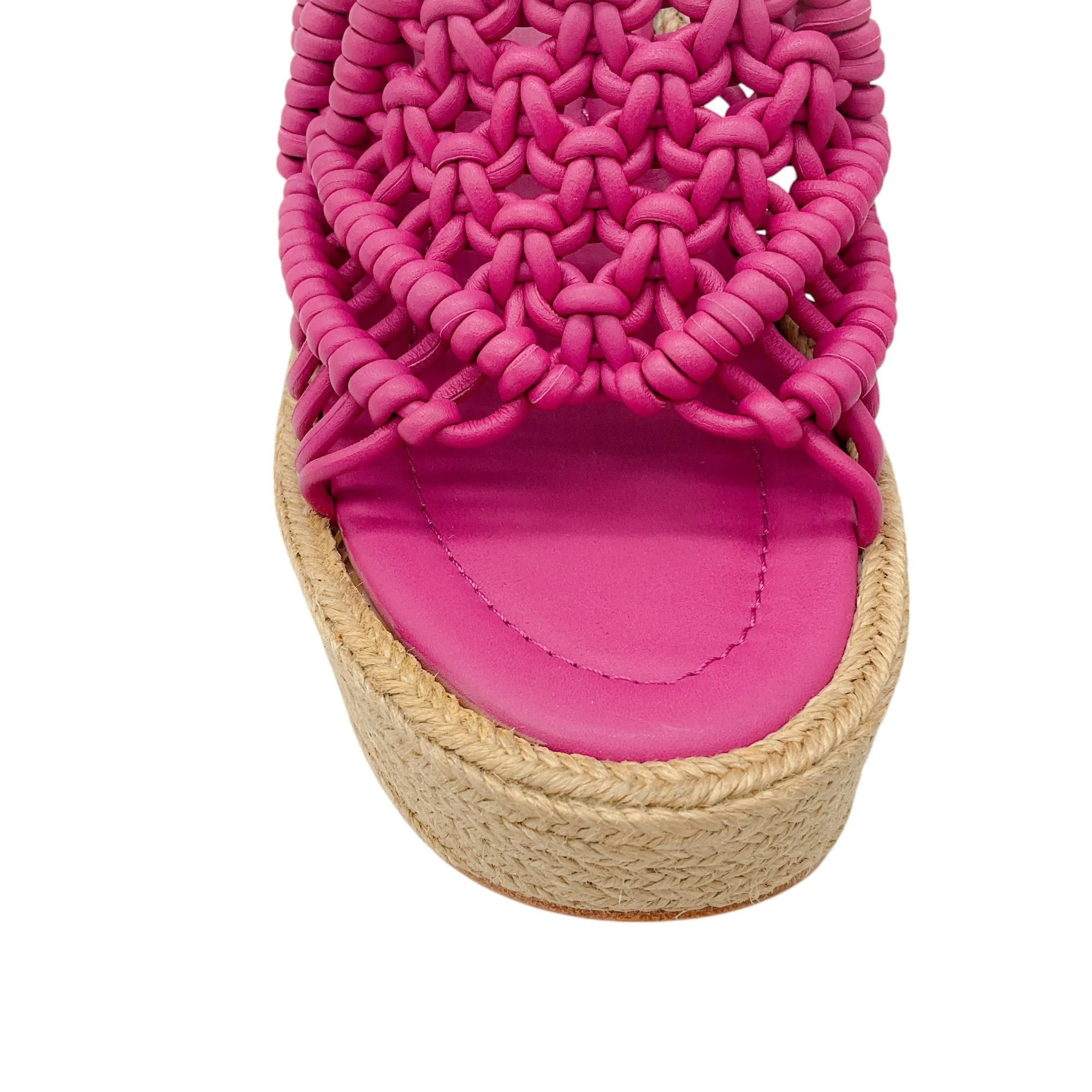 Paloma Barcelo Pink Salma Espadrille Platform Sandals