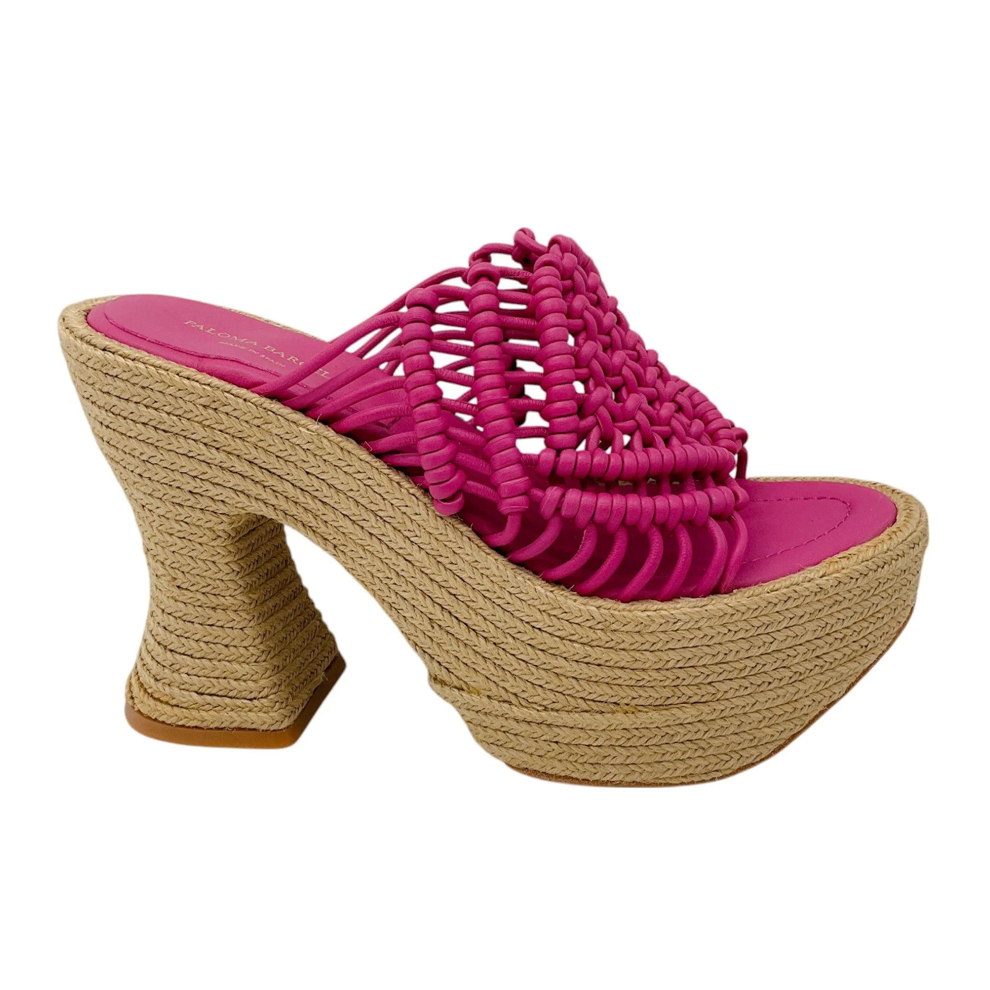 Paloma Barcelo Pink Salma Espadrille Platform Sandals