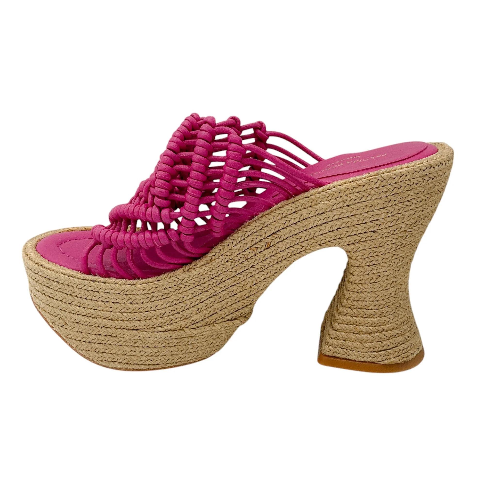 Paloma Barcelo Pink Salma Espadrille Platform Sandals