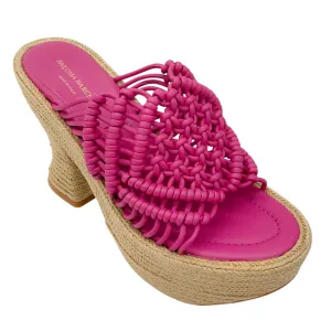 Paloma Barcelo Pink Salma Espadrille Platform Sandals