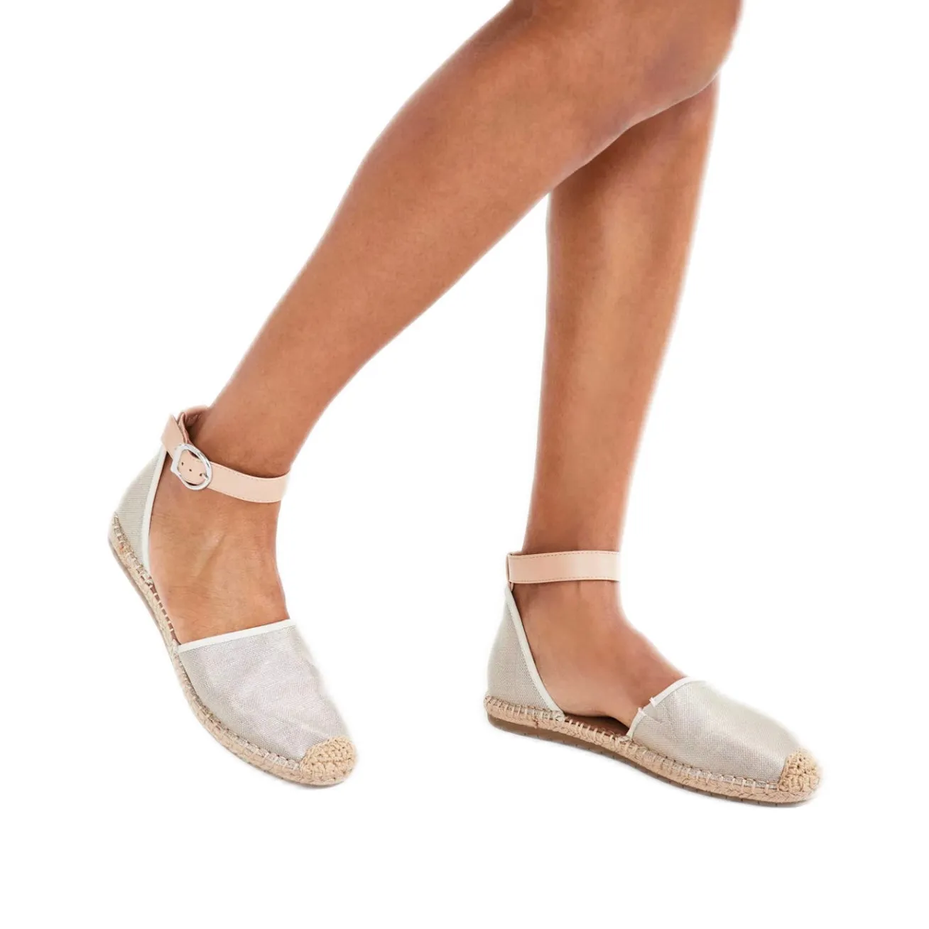 PAMINNA Women's Flats Ankle Strap Sandals Espadrille