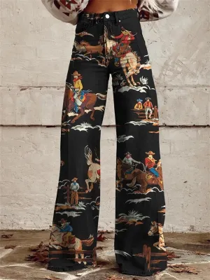 Penelope™ - Retro Style Wide Leg Trousers