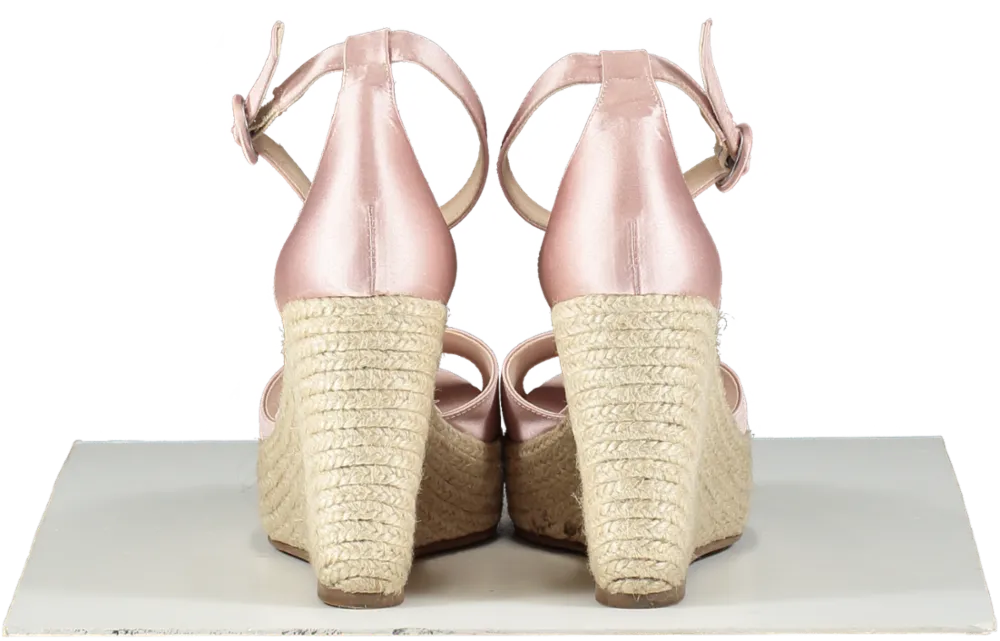 penelopechilvers Pink Corfu Atelier Satin Espadrille - Tea Rose UK 7 EU 40 👠