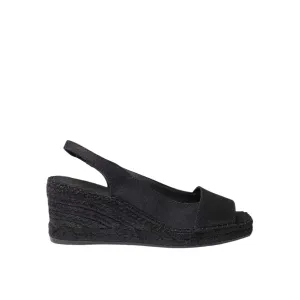 Plain Silk Wedge Espadrille for Women - Fiore