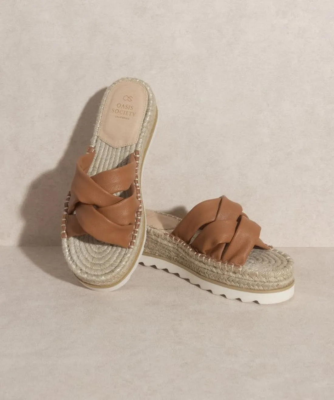 Platform Espadrille Slides
