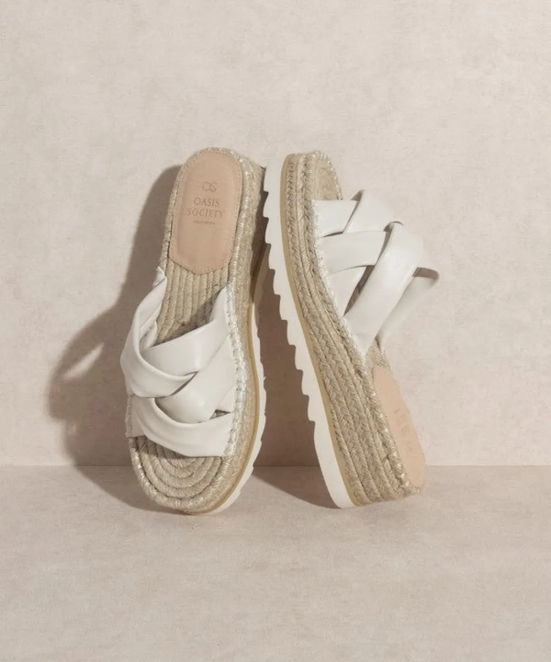 Platform Espadrille Slides