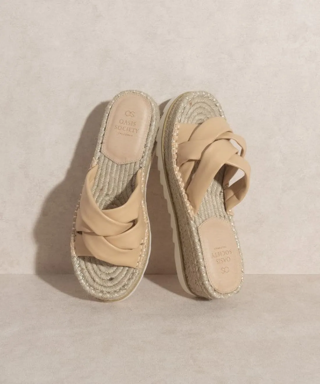Platform Espadrille Slides