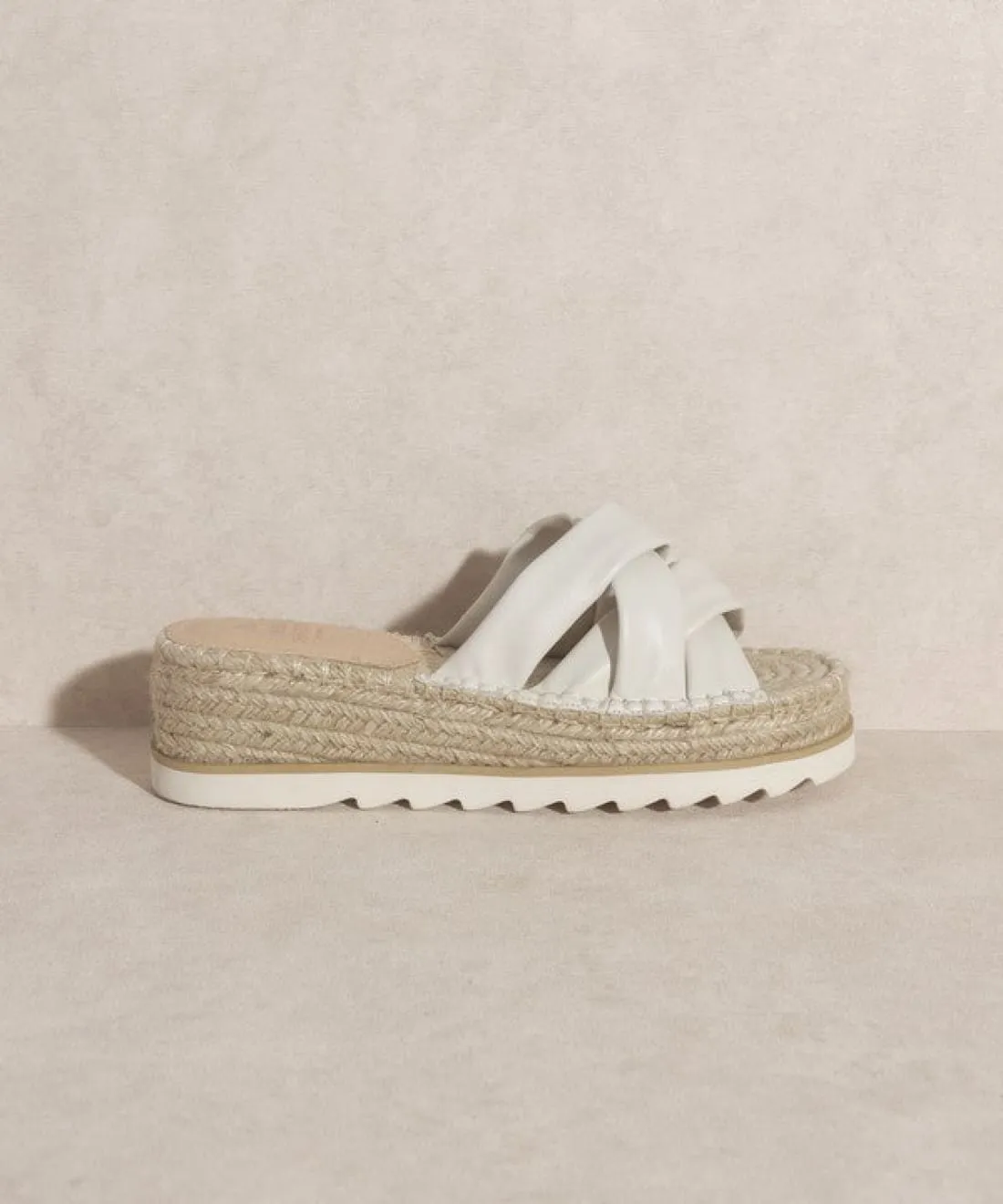 Platform Espadrille Slides