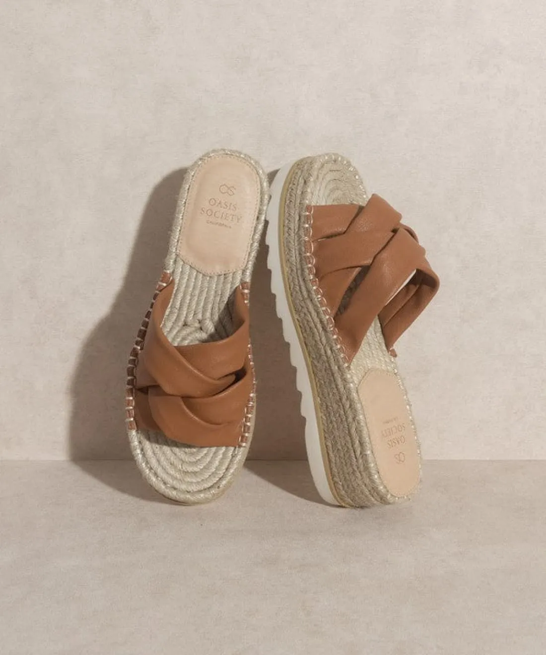 Platform Espadrille Slides