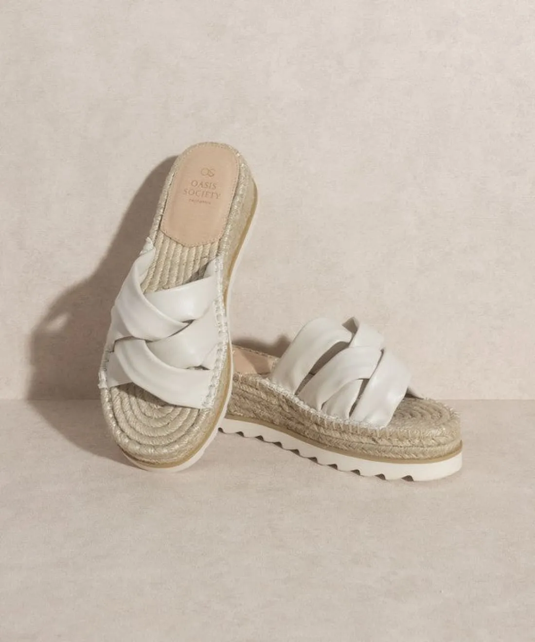Platform Espadrille Slides