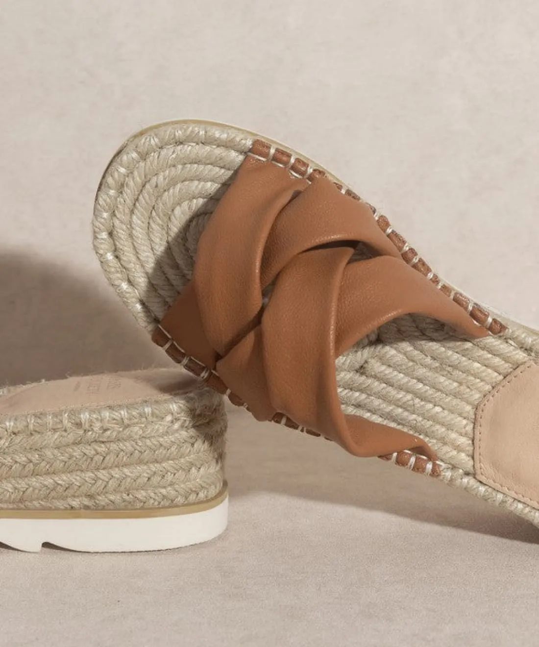 Platform Espadrille Slides