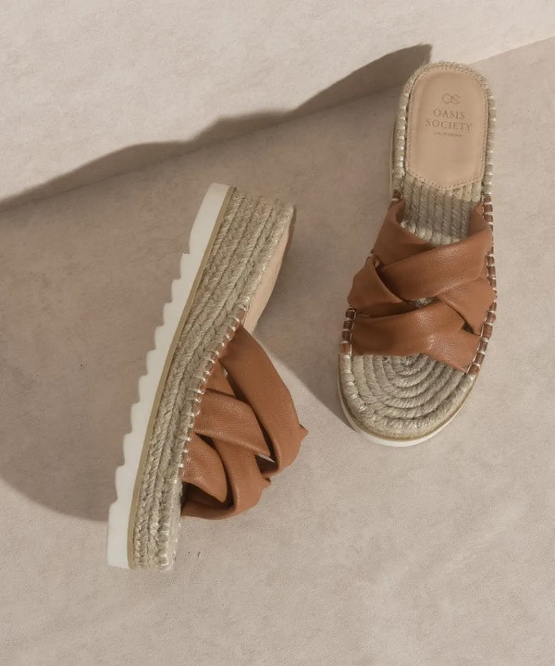 Platform Espadrille Slides
