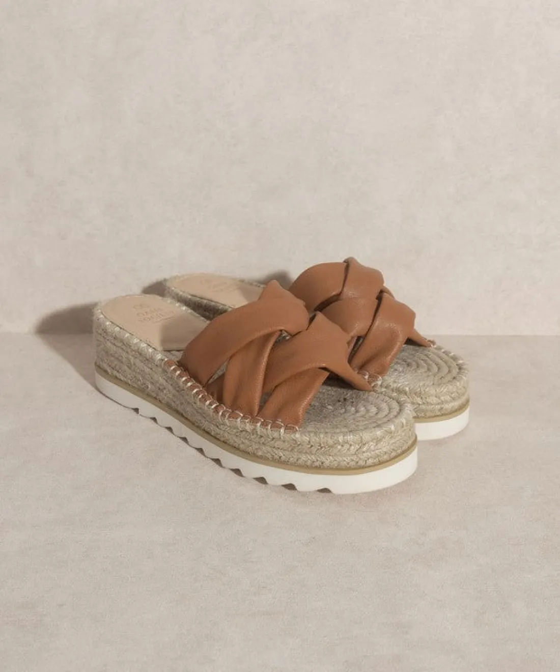 Platform Espadrille Slides