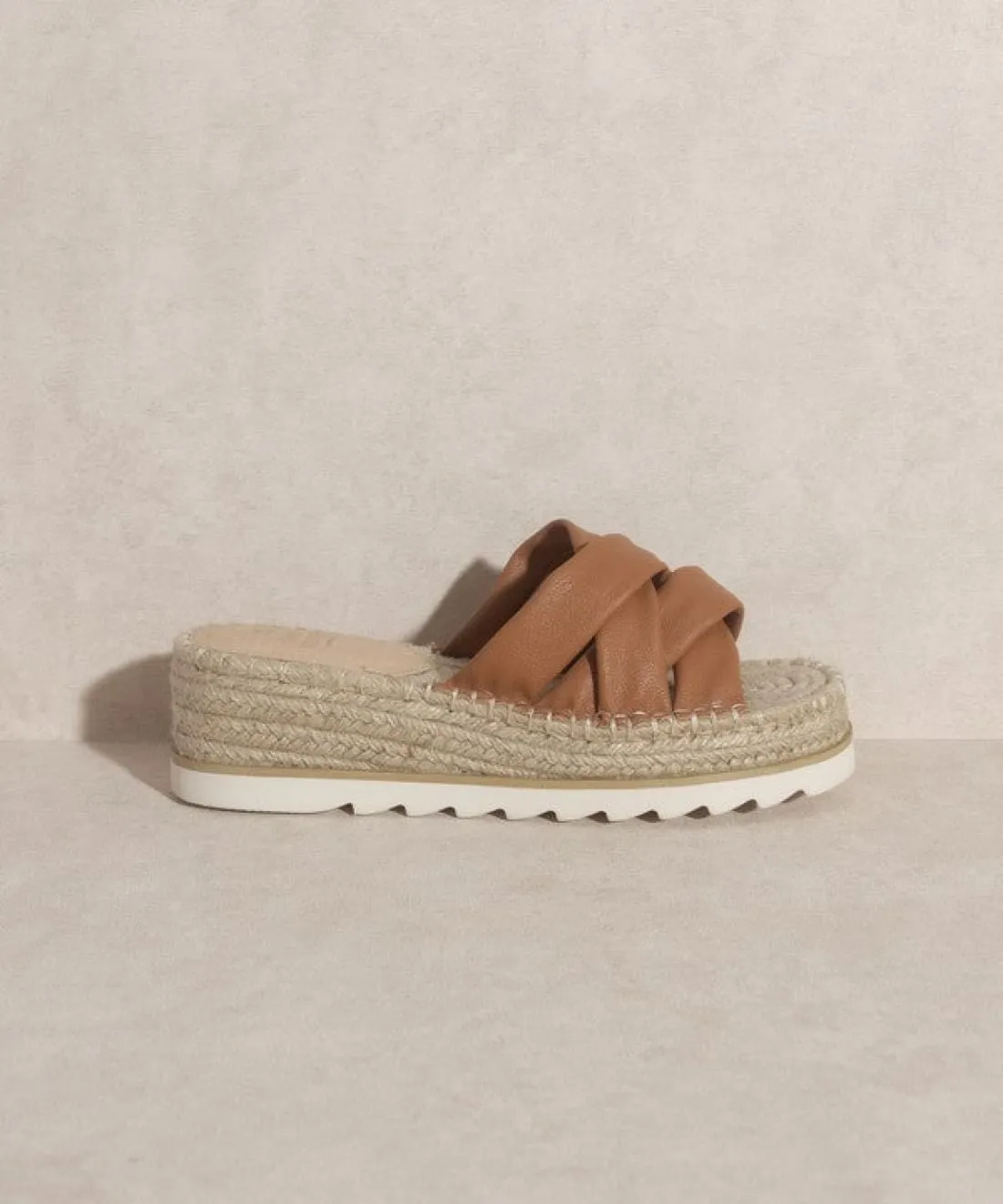 Platform Espadrille Slides