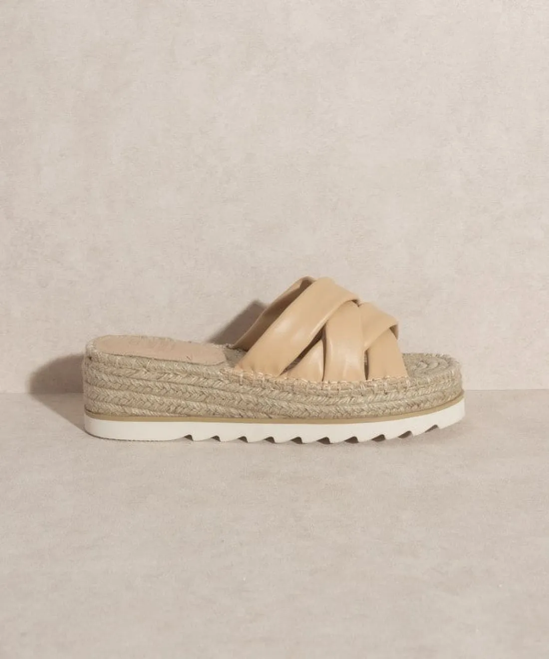Platform Espadrille Slides