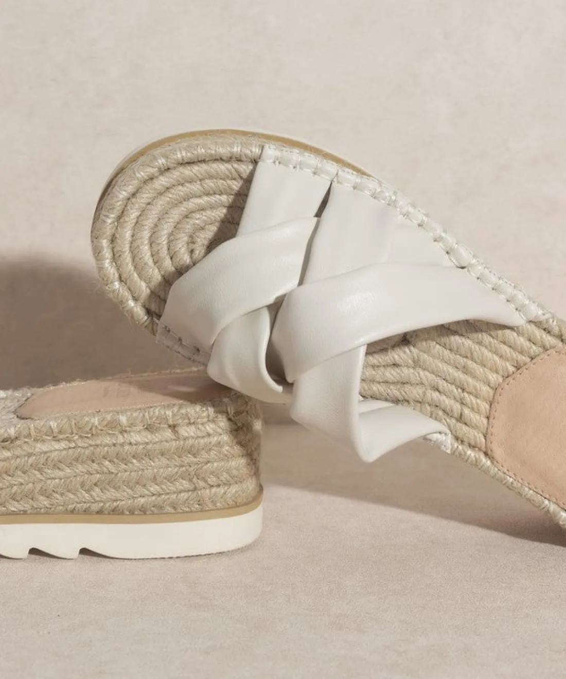 Platform Espadrille Slides