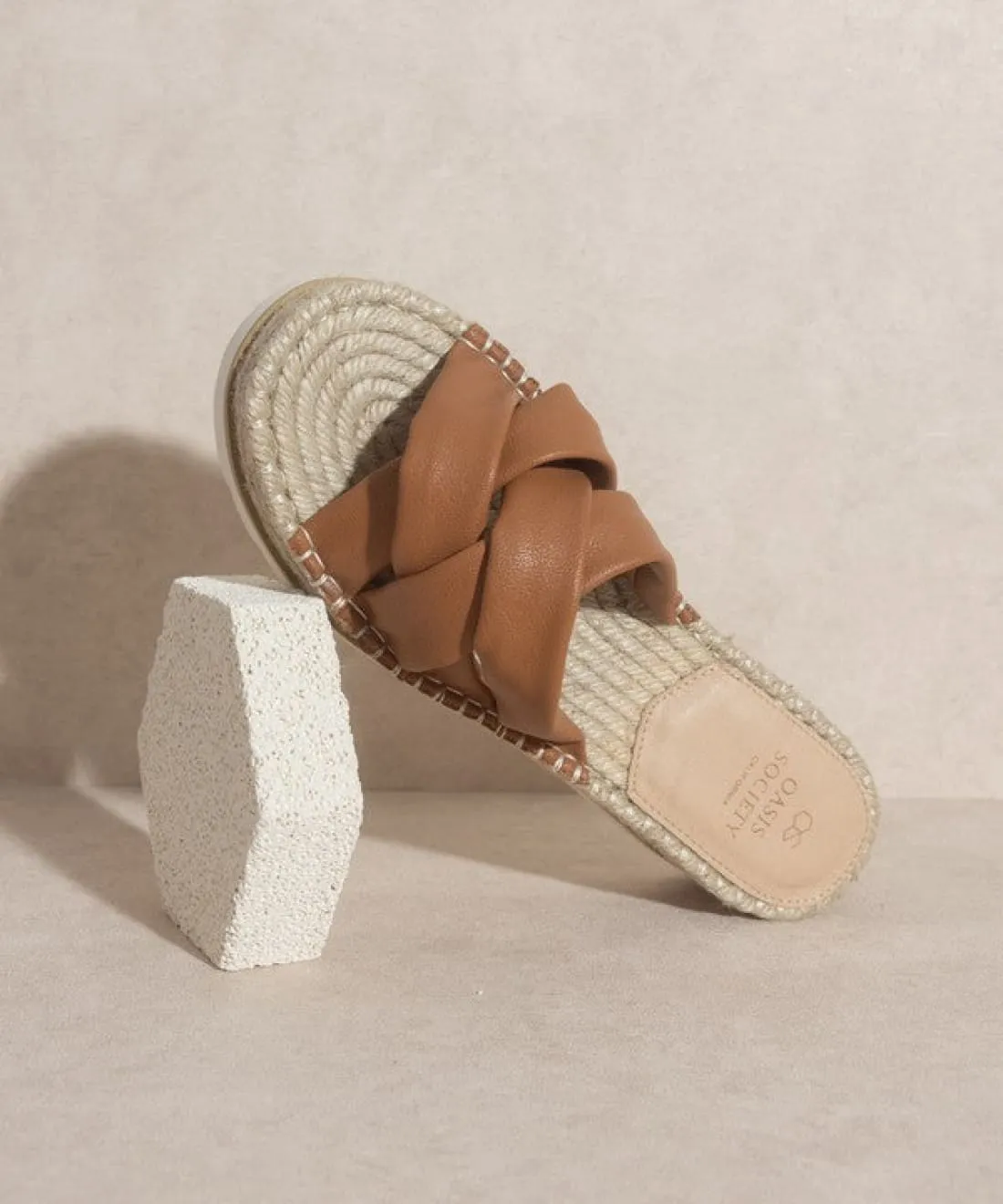 Platform Espadrille Slides
