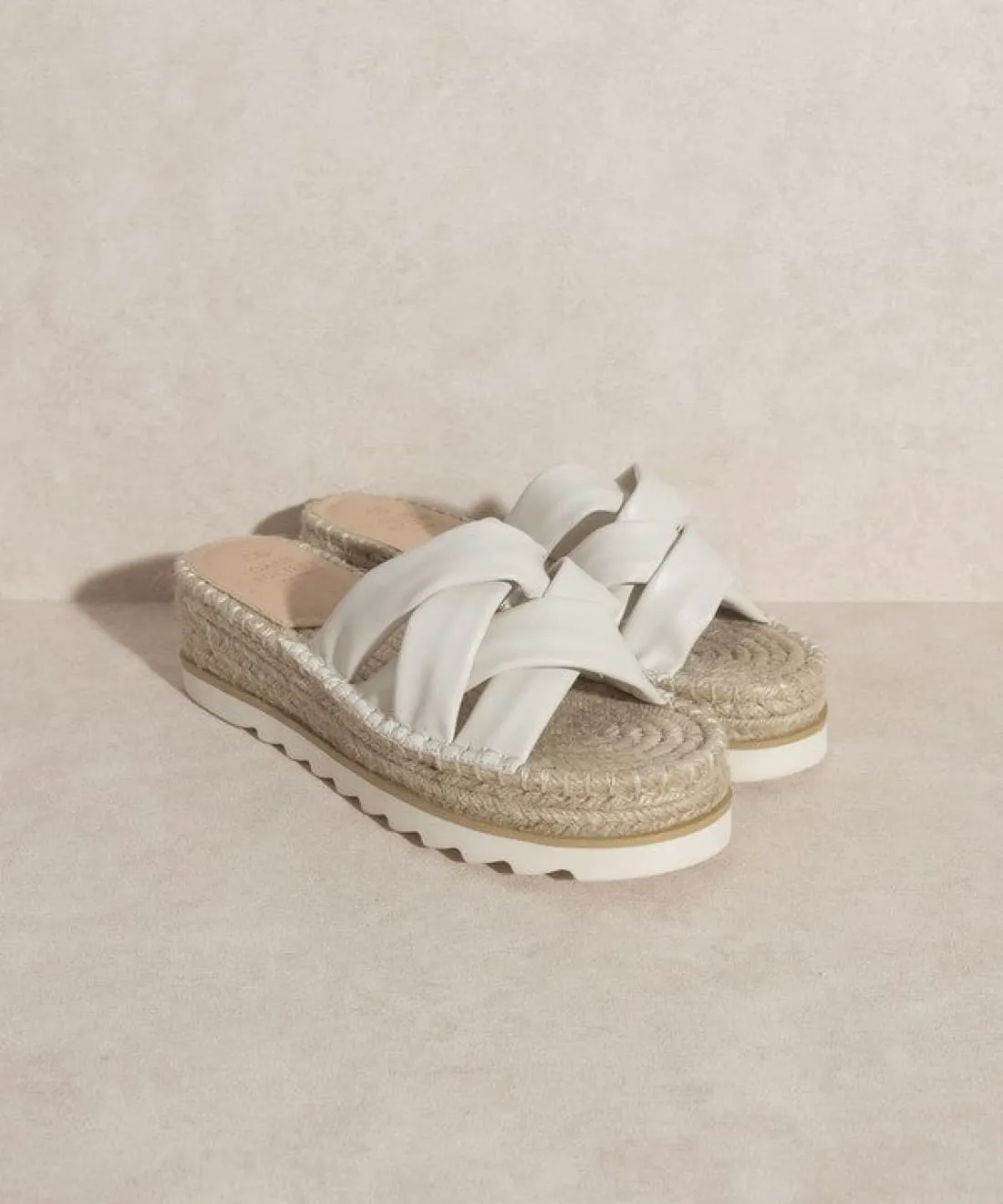 Platform Espadrille Slides